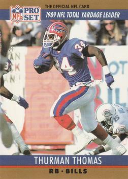 Thurman Thomas Buffalo Bills 1990 Pro set NFL #10